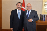 REKTÖRÜMÜZDEN KÜLTÜR VE TURİZM BAKANIMIZ PROF. DR. NABİ AVCI’YA ZİYARET