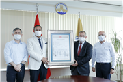 SLOGANI “GELECEĞE KÖPRÜ” OLAN TRAKYA ÜNİVERSİTESİ’NE MERİÇ KÖPRÜSÜ TAPU SENEDİ BULUNAN TABLO HEDİYE EDİLDİ