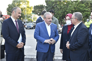 TBMM BAŞKANI PROF. DR. MUSTAFA ŞENTOP REKTÖR PROF. DR. ERHAN TABAKOĞLU İLE BİR ARAYA GELDİ