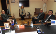 REKTÖR PROF. DR. YENER YÖRÜK SAĞLIK YÖNETİCİLERİNİ ZİYARET ETTİ