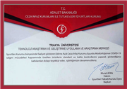 ADALET BAKANLIĞI’NDAN TRAKYA ÜNİVERSİTESİ’NE TEŞEKKÜR
