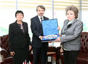 9. ULUSLARARASI BALKAN EĞİTİM VE BİLİM KONGRESİ KATILIMCILARINDAN REKTÖRÜMÜZE ZİYARET