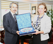 9. ULUSLARARASI BALKAN EĞİTİM VE BİLİM KONGRESİ KATILIMCILARINDAN REKTÖRÜMÜZE ZİYARET