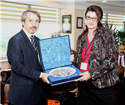 9. ULUSLARARASI BALKAN EĞİTİM VE BİLİM KONGRESİ KATILIMCILARINDAN REKTÖRÜMÜZE ZİYARET