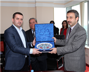 ARNAVUTLUK VITRINA ÜNİVERSİTESİ'NDEN ÜNİVERSİTEMİZ REKTÖRÜ PROF. DR. YENER YÖRÜK'E ZİYARET