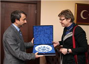 ALMANYA FEDERAL CUMHURİYETİ İSTANBUL BAŞKONSOLOSU JUTTA WOLKE’DEN, REKTÖR PROF. DR. YENER YÖRÜK’E ZİYARET