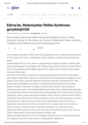 ÜNİVERSİTEMİZDE GERÇEKLEŞTİRİLEN “YENİ DÜNYA, YENİ TÜRKİYE VE MEDENİYETLER İTTİFAKI” KONFERANSI BASINDA BÜYÜK İLGİ GÖRDÜ