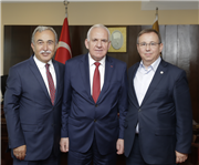 MAKEDONYA MALİYE BAKANI DANIŞMANI HADİ NEZİR VE ESKİ EDİRNE VALİSİ MUSTAFA BÜYÜK'TEN ZİYARET