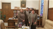 REKTÖRÜMÜZÜN BULGARİSTAN ULUSAL KÜTÜPHANESİNİ ZİYARETİ