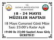 SAĞLIK MÜZEMİZ 18 MAYIS GECESİ KAPILARINI ZİYARETÇİLERE ÜCRETSİZ AÇIYOR