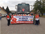 TRAKYA ÜNİVERSİTESİ’NİN “BİR HAYALİM VAR” PROJESİ SPORCULARI MİLLİ MAÇ HEYECANI YAŞADI…