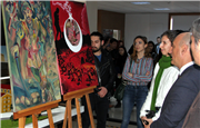 18 MART ŞEHİTLER GÜNÜ RESİM SERGİSİ AÇILDI