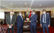EDİRNE ŞAHİ SPOR KULÜBÜ BAŞKANI ŞAMİL DOĞU DELEN’DEN REKTÖR PROF. DR. ERHAN TABAKOĞLU’NA ZİYARET