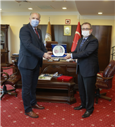 KOSOVA DEMOKRATİK TÜRK PARTİSİ GENEL BAŞKANI VE MECLİS BAŞKAN VEKİLİ FİKRİM DAMKA’DAN REKTÖR PROF. DR. ERHAN TABAKOĞLU’NA ZİYARET