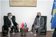 KOSOVA BÖLGESEL KALKINMA BAKANI ENİS KERVAN, TRAKYA ÜNİVERSİTESİ REKTÖRÜ PROF. DR. ERHAN TABAKOĞLU VE BERABERİNDEKİ HEYETLE BİR ARAYA GELDİ