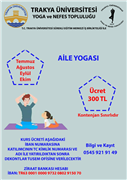 TRAKYA ÜNİVERSİTESİ SÜREKLİ EĞİTİM MERKEZİNDEN YOGA EĞİTİMLERİ