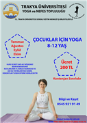 TRAKYA ÜNİVERSİTESİ SÜREKLİ EĞİTİM MERKEZİNDEN YOGA EĞİTİMLERİ