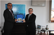 PRİŞTİNE BÜYÜKELÇİSİ ÇAĞRI SAKAR, TRAKYA ÜNİVERSİTESİ REKTÖRÜ PROF. DR. ERHAN TABAKOĞLU VE BERABERİNDEKİ HEYETİ BÜYÜKELÇİLİK’TE KABUL ETTİ