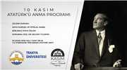 10 KASIM ATATÜRK'Ü ANMA PROGRAMI