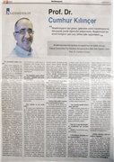 Prof. Dr. Cumhur KILINÇER ile Röportaj