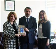 PRİZREN ÜNİVERSİTESİ ESKİ REKTÖR YARDIMCISINDAN REKTÖRÜMÜZE ZİYARET