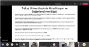 TRAKYA ÜNİVERSİTESİ’NDE “KALİTE” SEFERBERLİĞİ