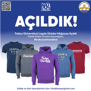 TRAKYA ÜNİVERSİTESİ LOGOLU ÜRÜNLER MAĞAZASI AÇILDI: GELİRLER BİR ÖĞRENCİ DE SEN OKUT’A…
