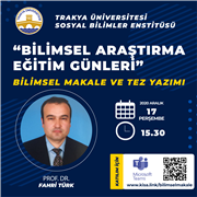 BİLİMSEL ARAŞTIRMA EĞİTİM GÜNLERİ