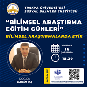 BİLİMSEL ARAŞTIRMA EĞİTİM GÜNLERİ