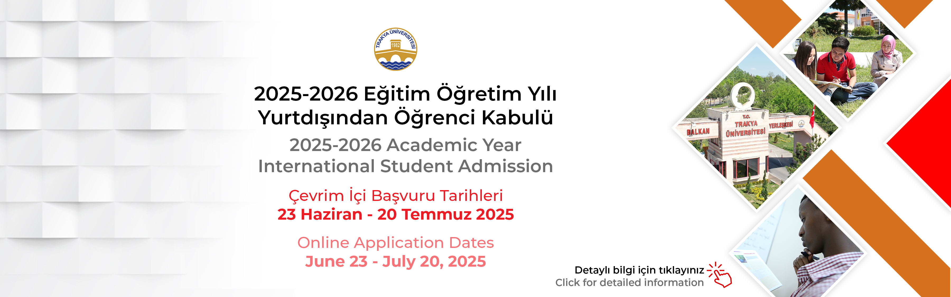 Uluslararası Öğrenci Kabulü