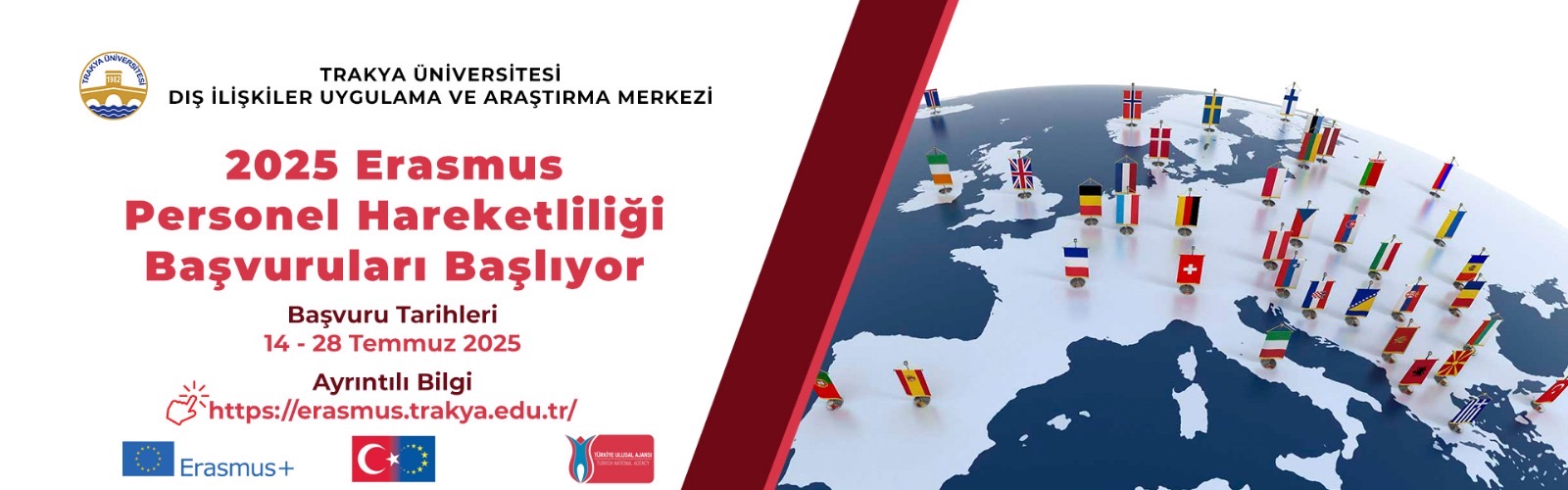 2025 ERASMUS PERSONEL HAREKETLİLİĞİ BAŞVURULARI BAŞLIYOR